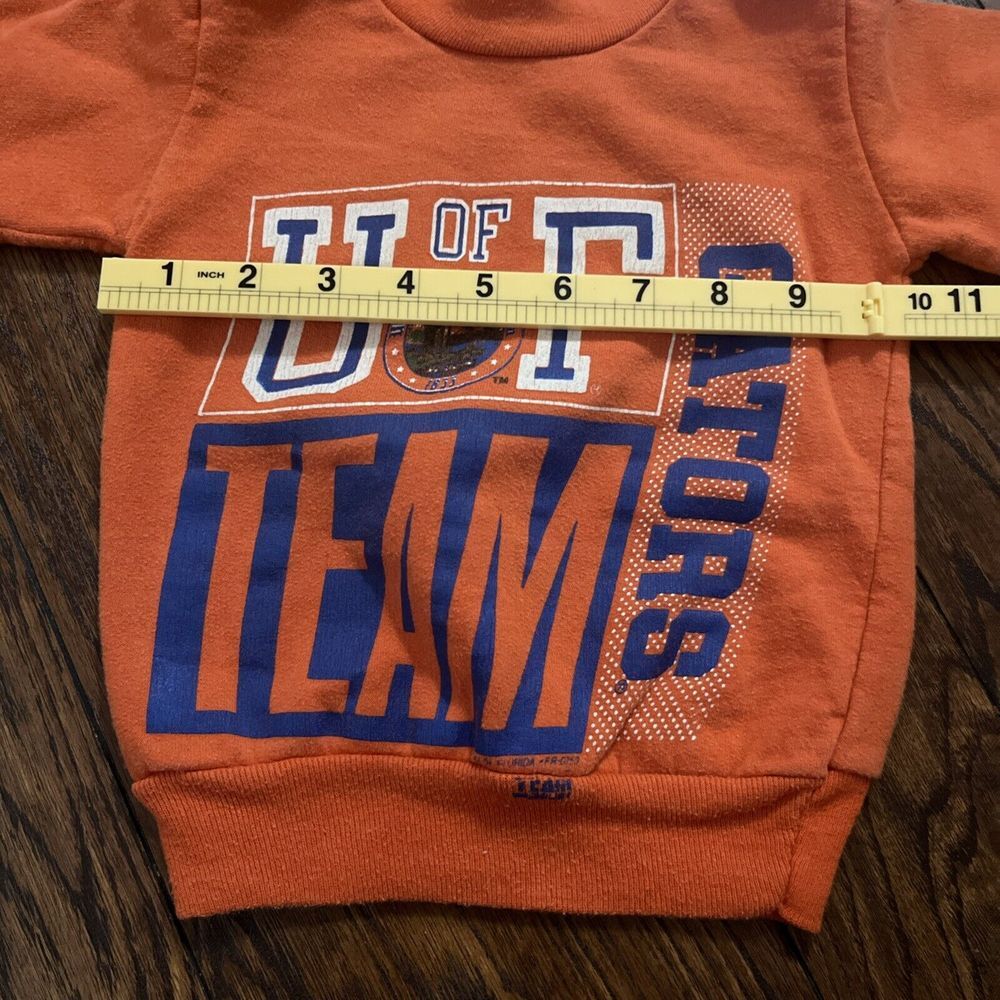 VTG Team Issue University Of Florida Gators Kids Sweatshirt‎ U Of F 2T Orange - Picture 8 of 9